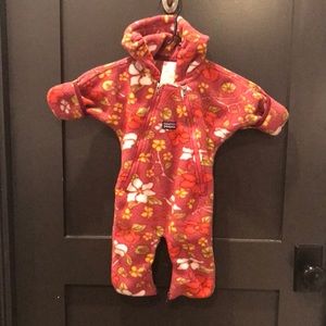 Patagonia Newborn Baby Bunting - Flower Pattern - 0-3 Months